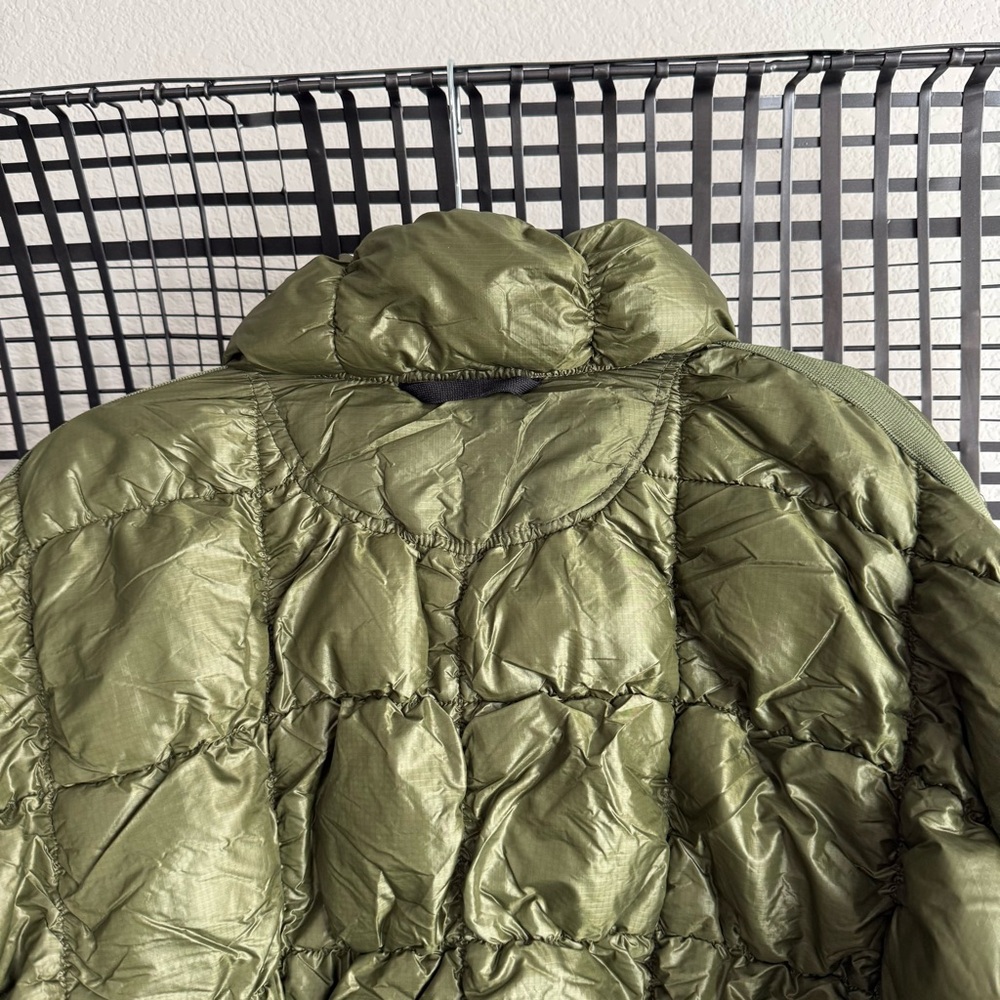 Free people Pippa Scrunchy Glossy Packable Puffer Jacket sea grass green - Picture 5 of 7